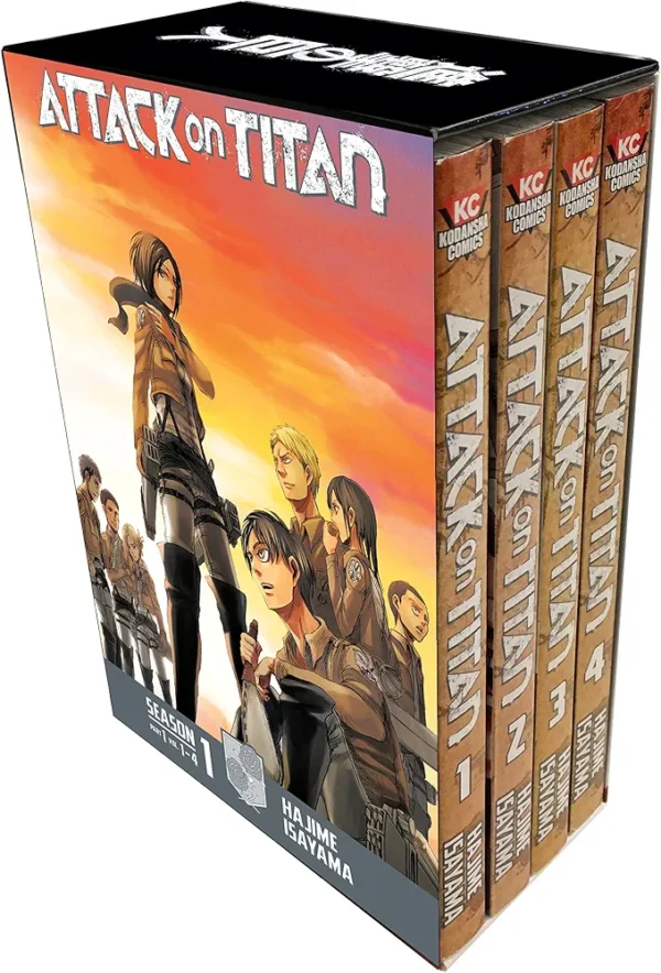 Attack on Titan Season 1 Part 1 Manga Box Set by Hajime Isayama